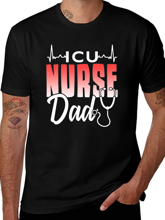 Camiseta ICU Nurse Dad: Estilo y Orgullo para Papá Enfermero