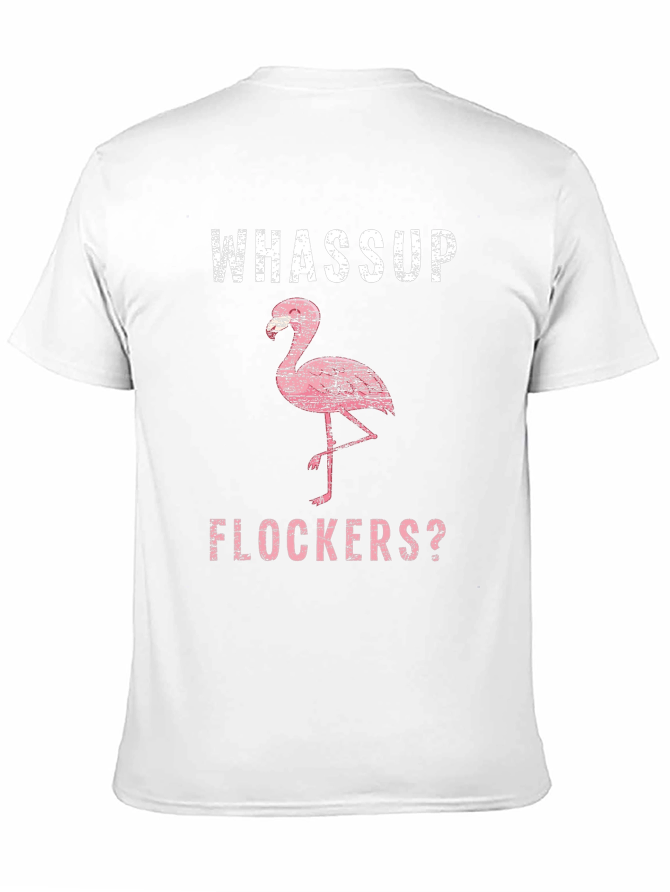 Camiseta Negra con Diseño de Flamenco y Texto Divertido