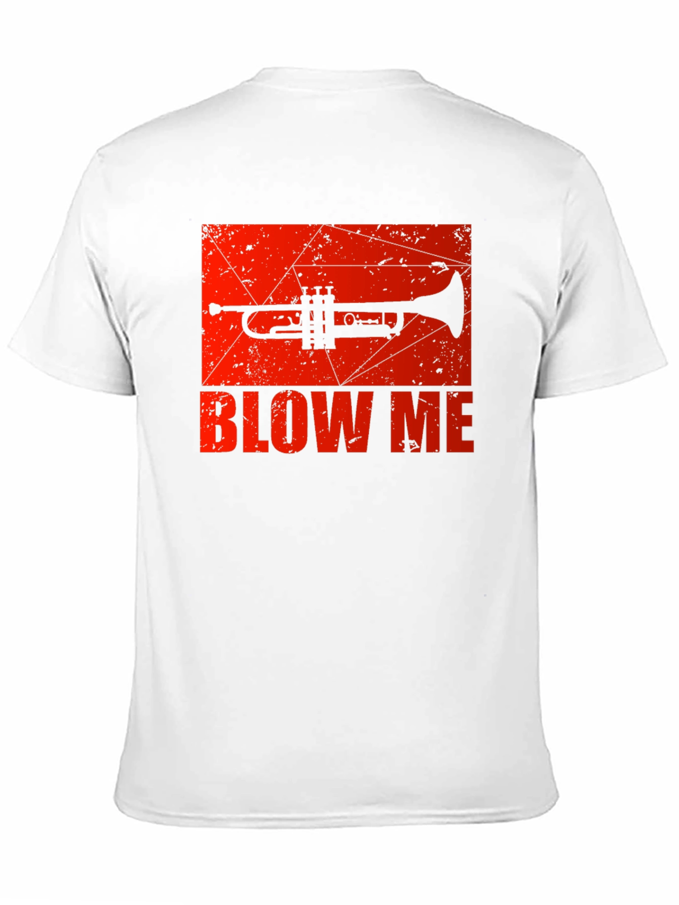 Camiseta Negra con Diseño de Trompeta Blow Me