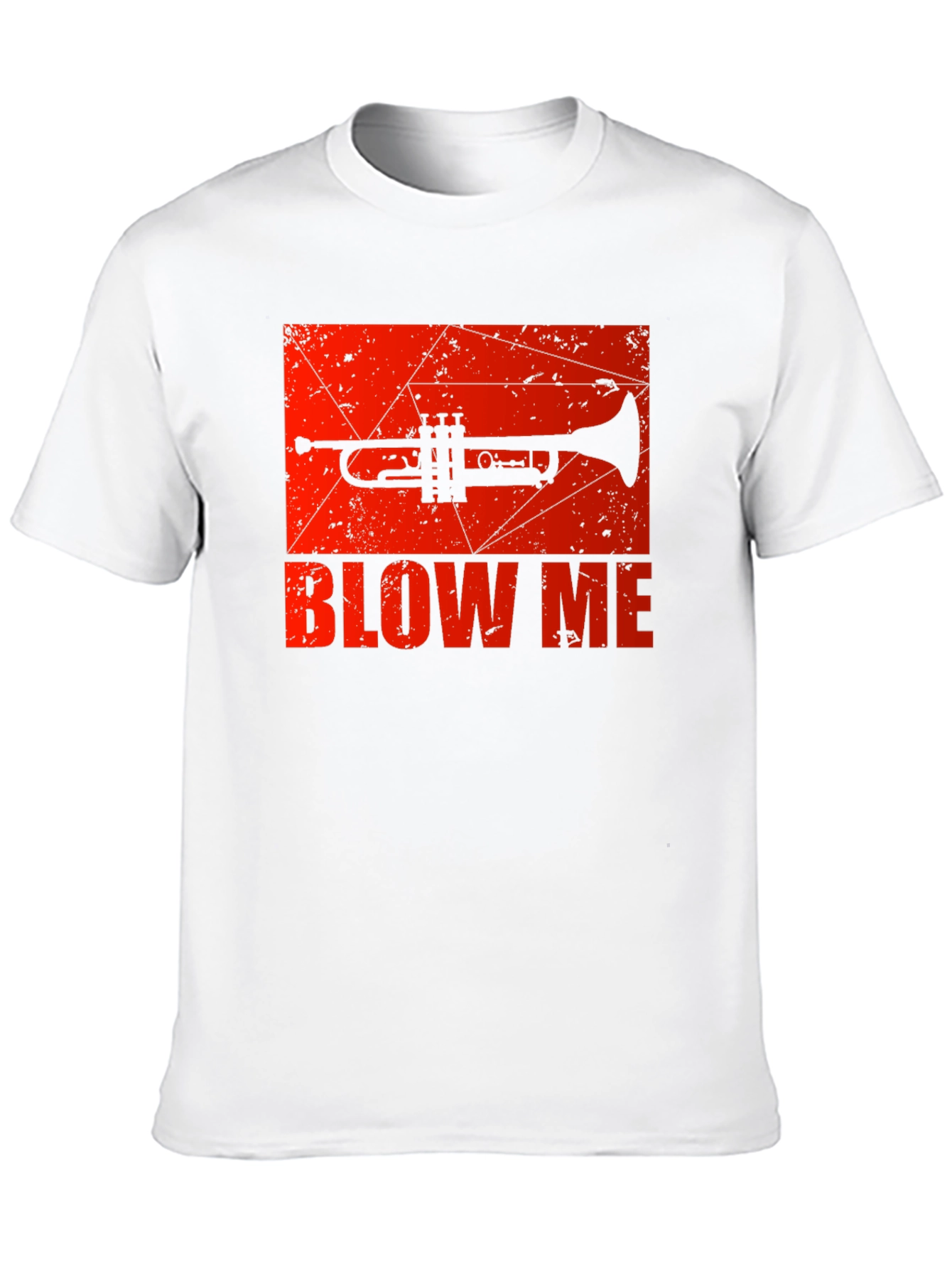 Camiseta Negra con Diseño de Trompeta Blow Me