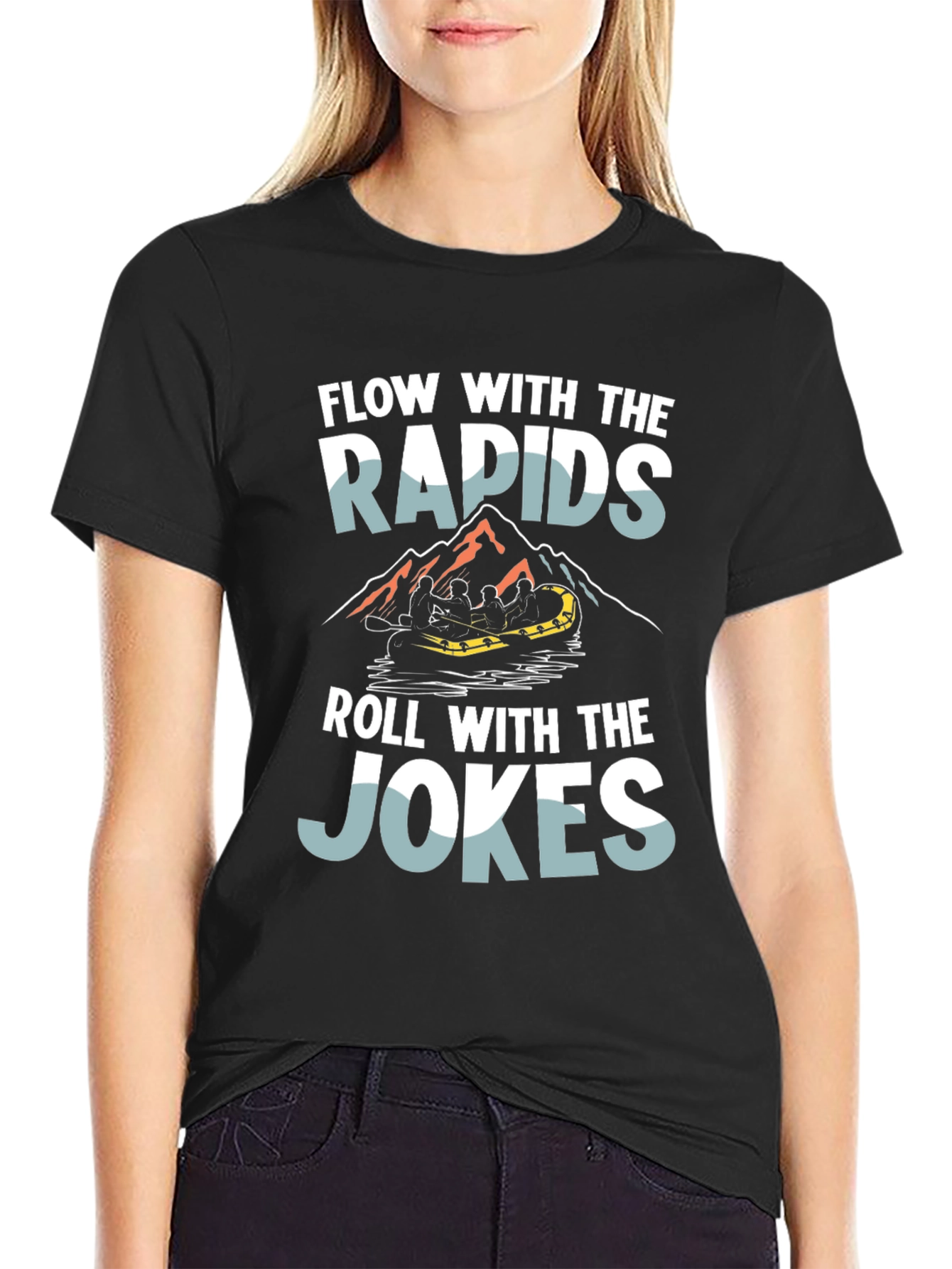 Camiseta Negra: Rápidos y Chistes