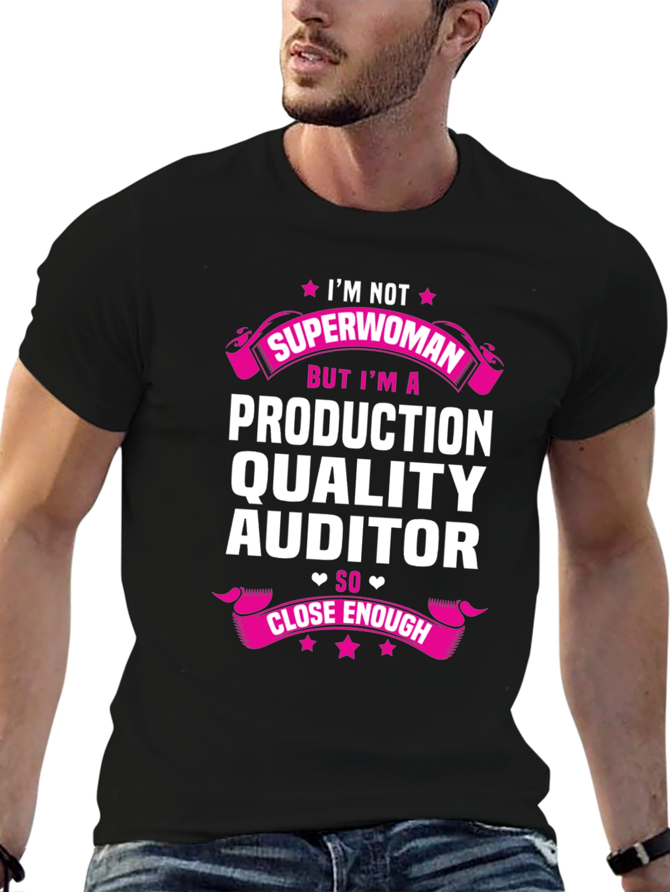 Camiseta Negra: Auditora de Calidad de Producción