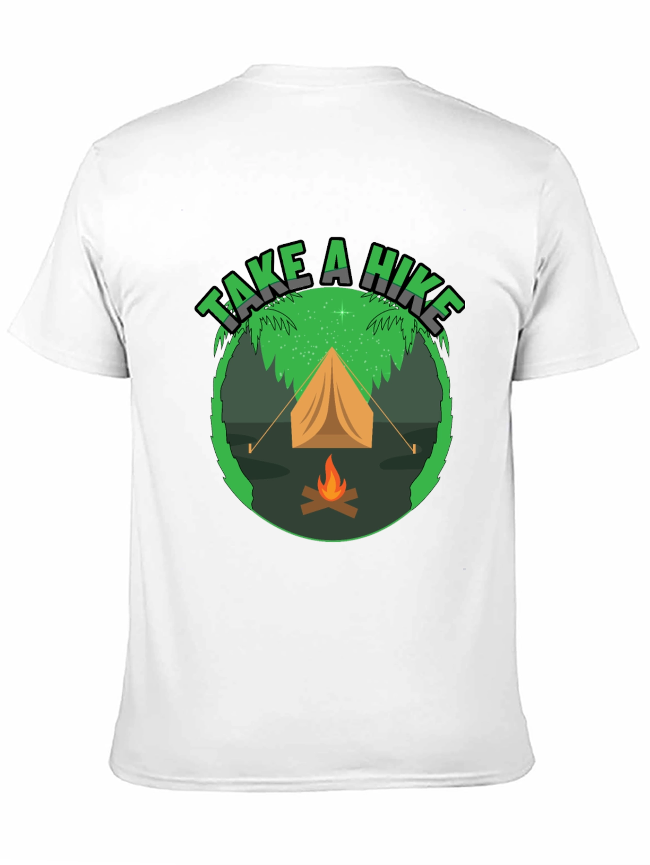 Camiseta Negra Take a Hike para Aventureros