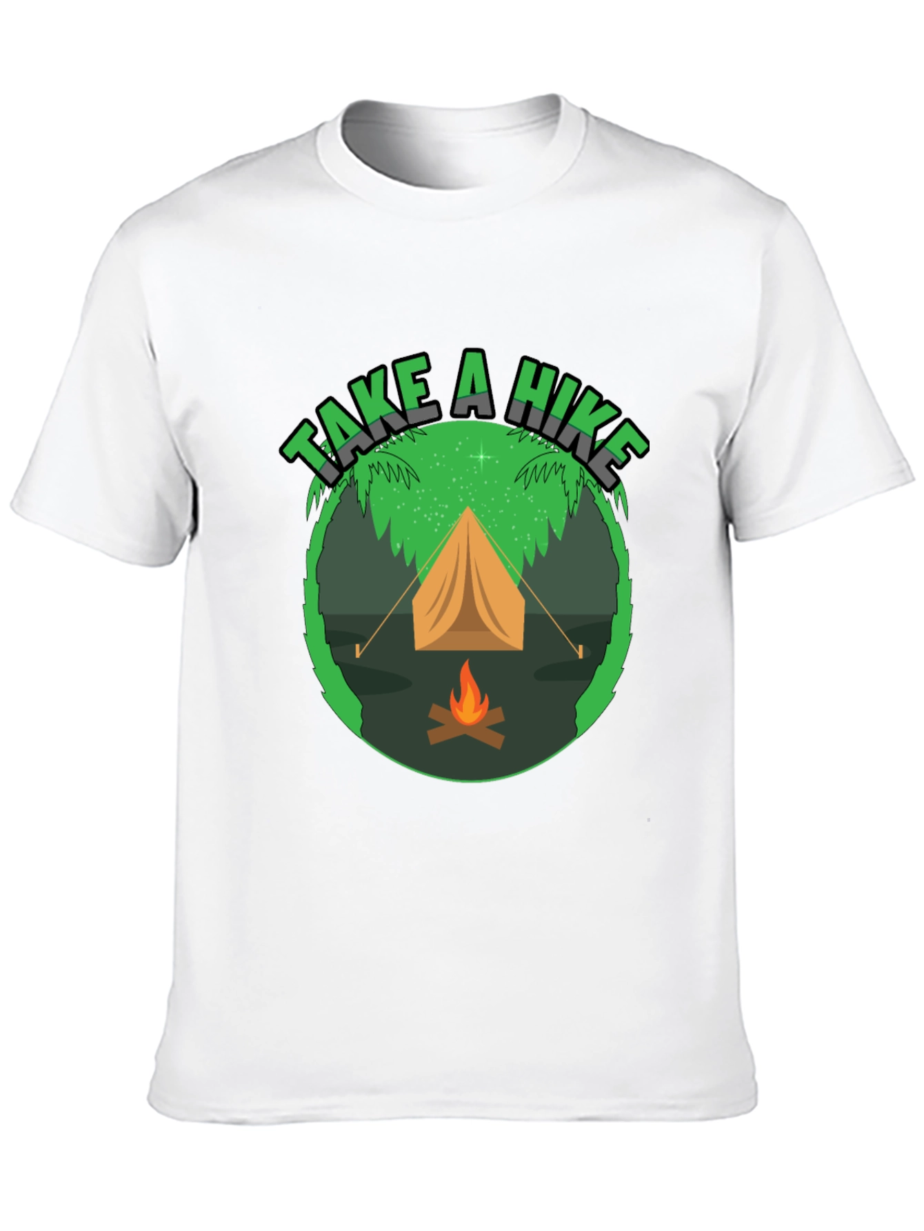 Camiseta Negra Take a Hike para Aventureros