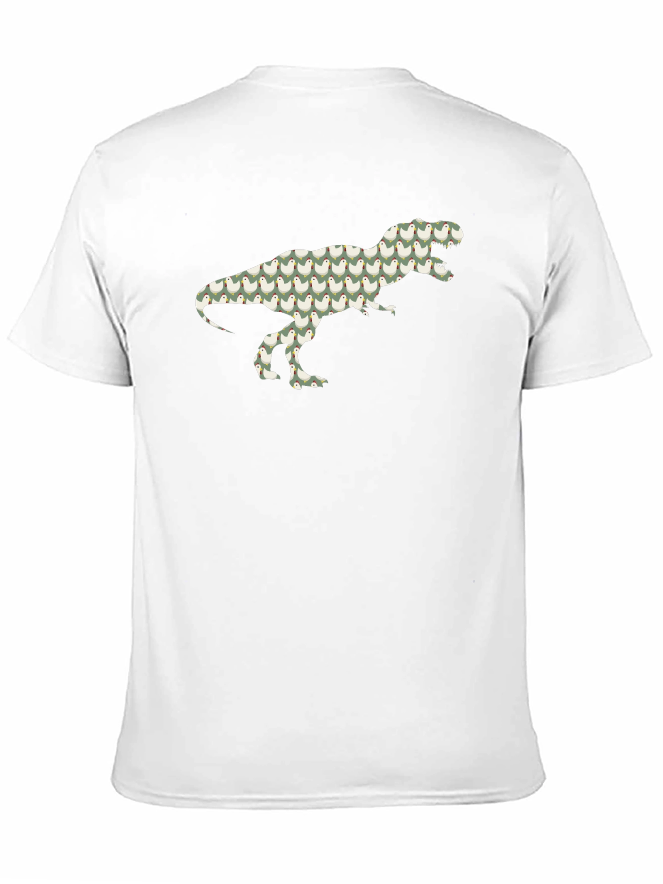 Camiseta Negra con Diseño de T-Rex de Pollitos