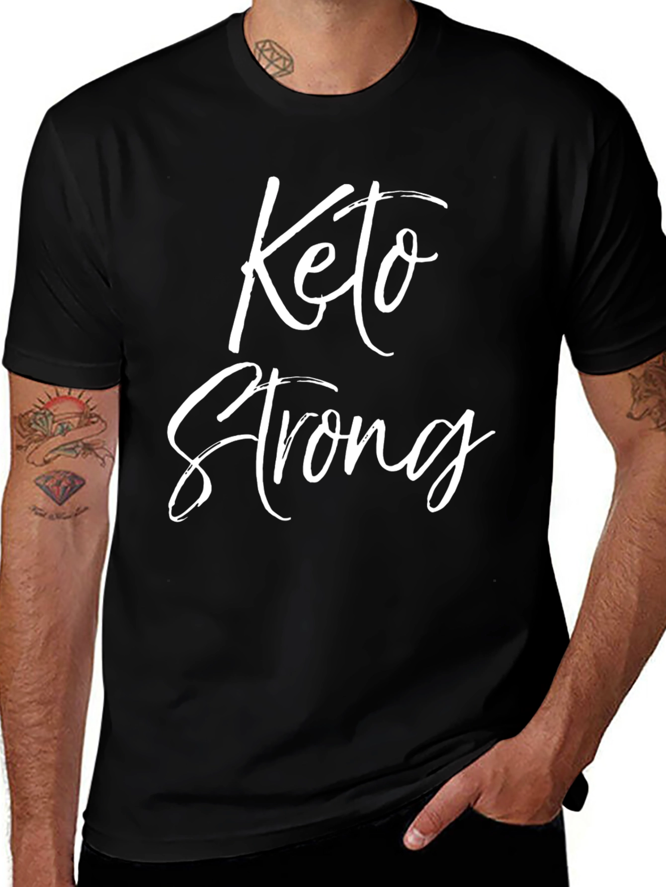 Camiseta Negra Keto Strong