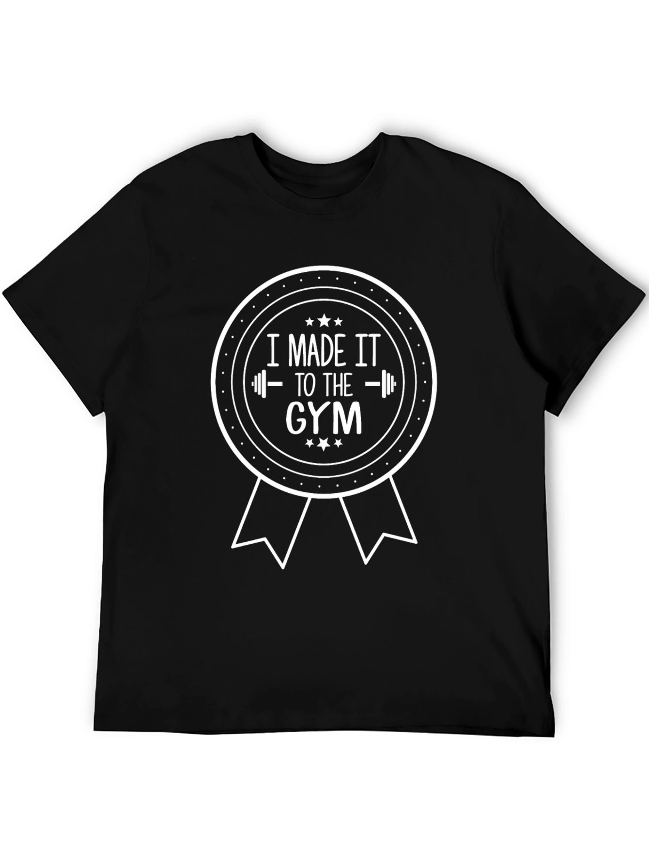 Camiseta Negra Divertida: ¡Lo Logré! Gym Motivación
