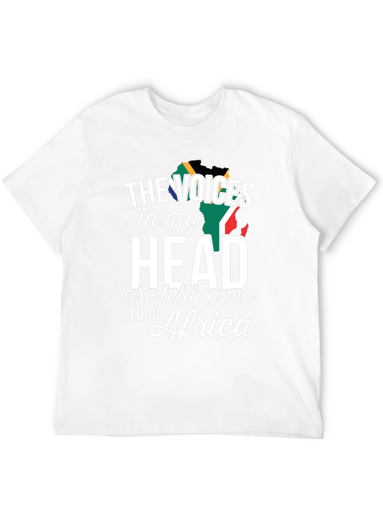 Camiseta Negra Voces en mi Cabeza África