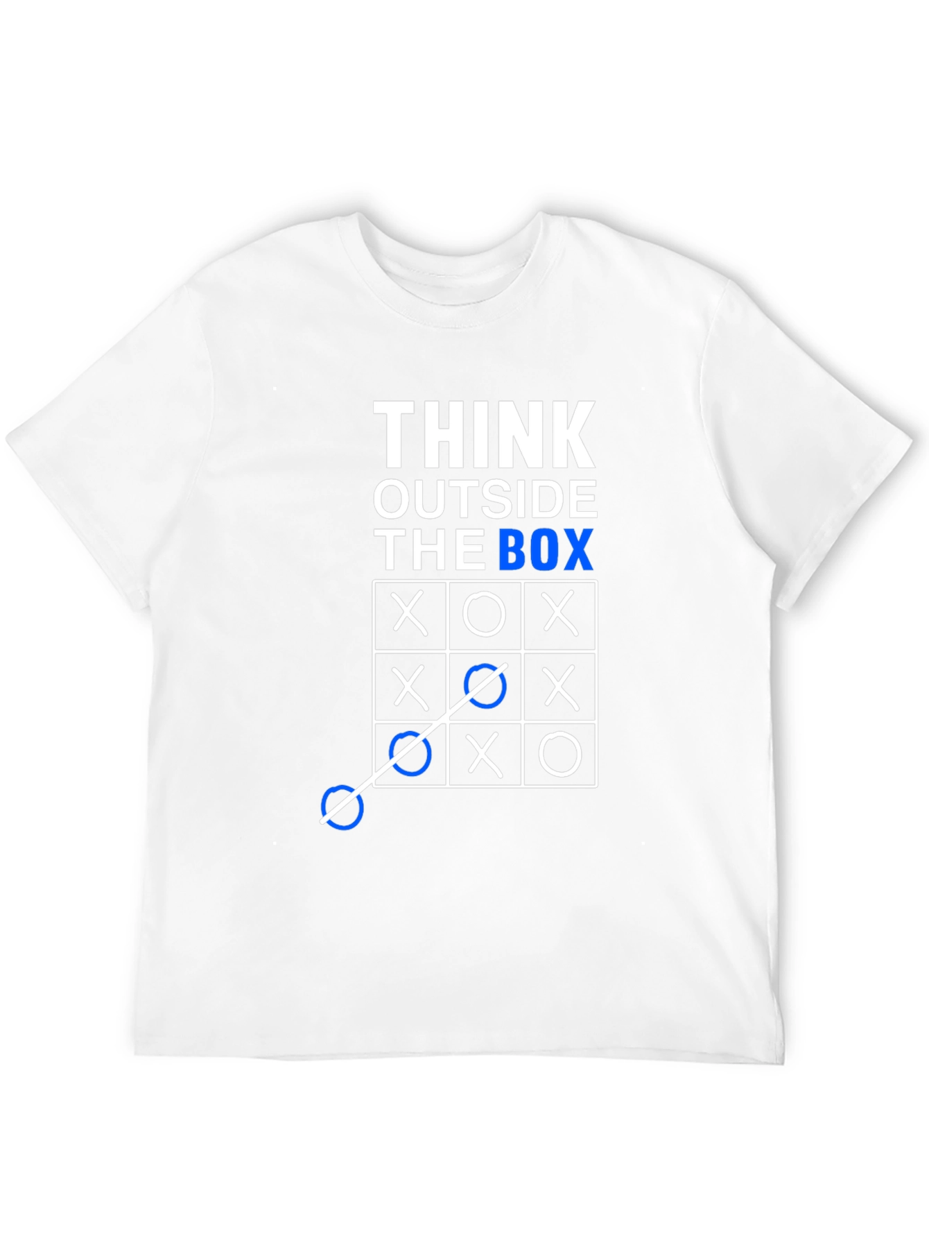 Camiseta Hombre Piensa Fuera de la Caja Algodón