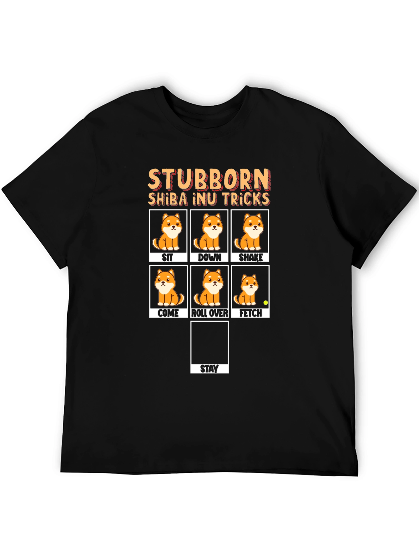 Camiseta Shiba Inu Stubborn Tricks