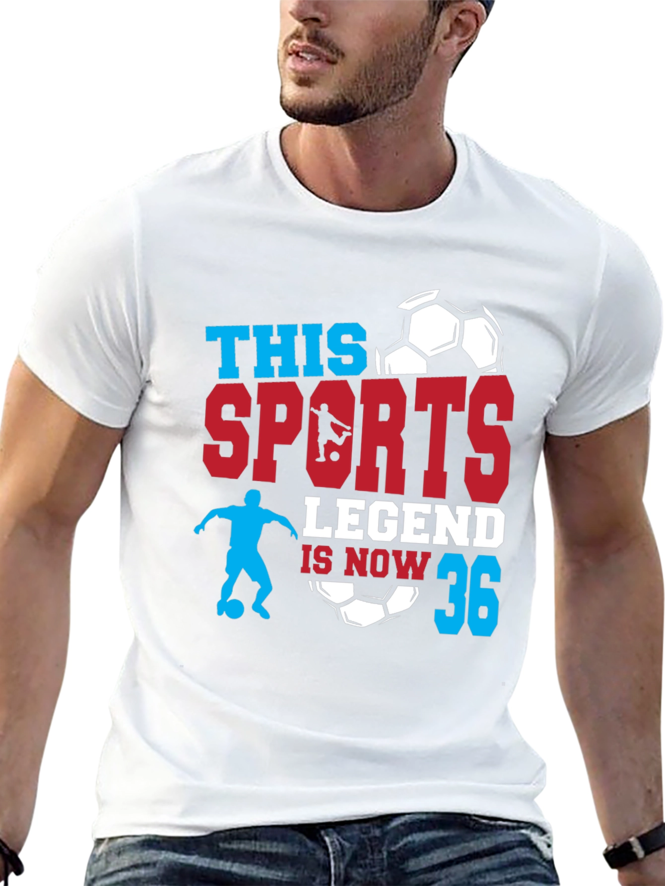 Camiseta Deportiva Leyenda 36 Años Fútbol