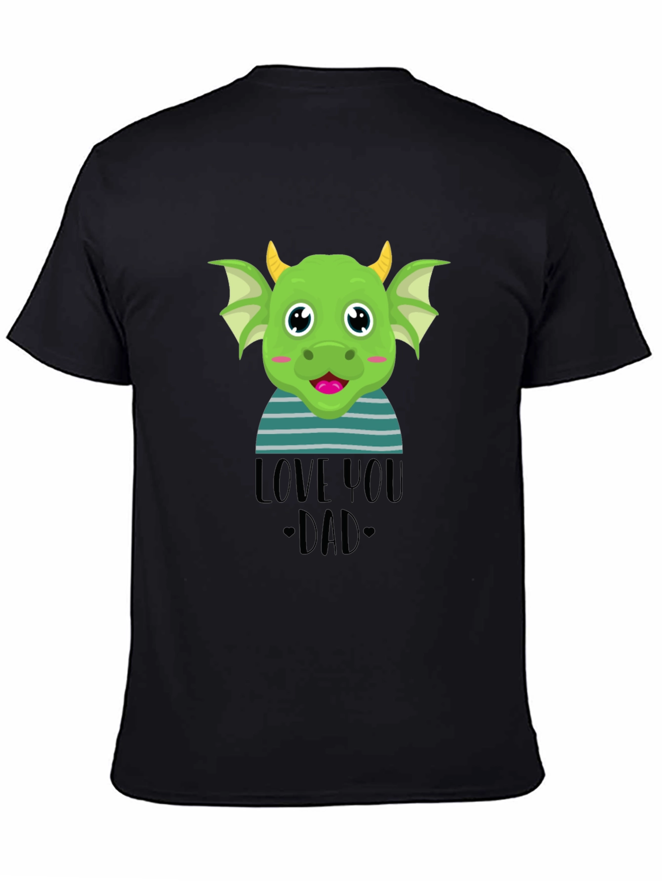 Camiseta Negra Dragón Te Amo Papá