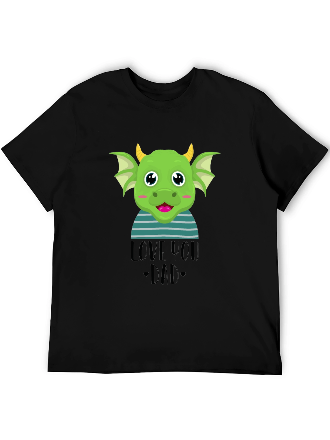 Camiseta Negra Dragón Te Amo Papá