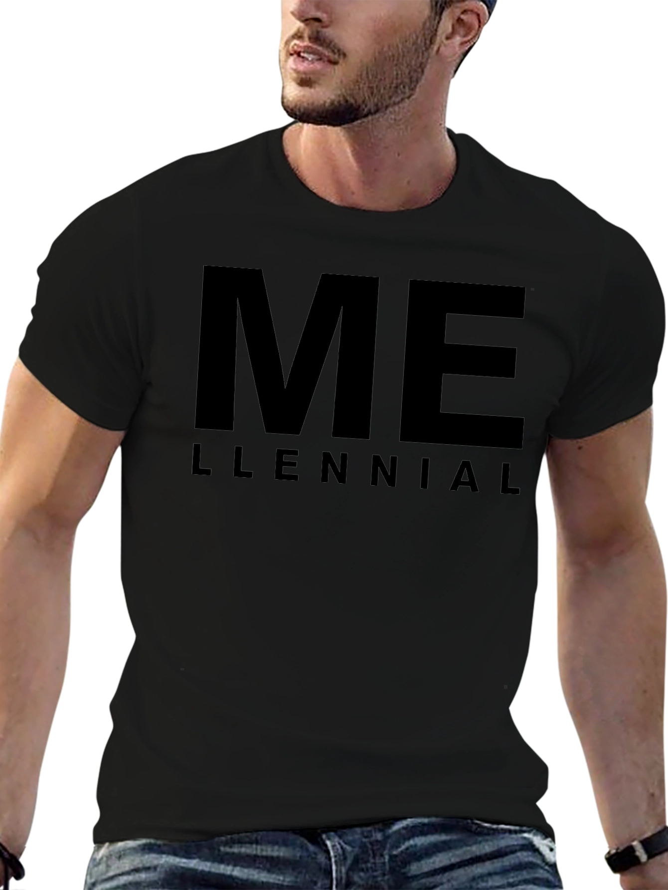 Camiseta Negra ME LLENNIAL