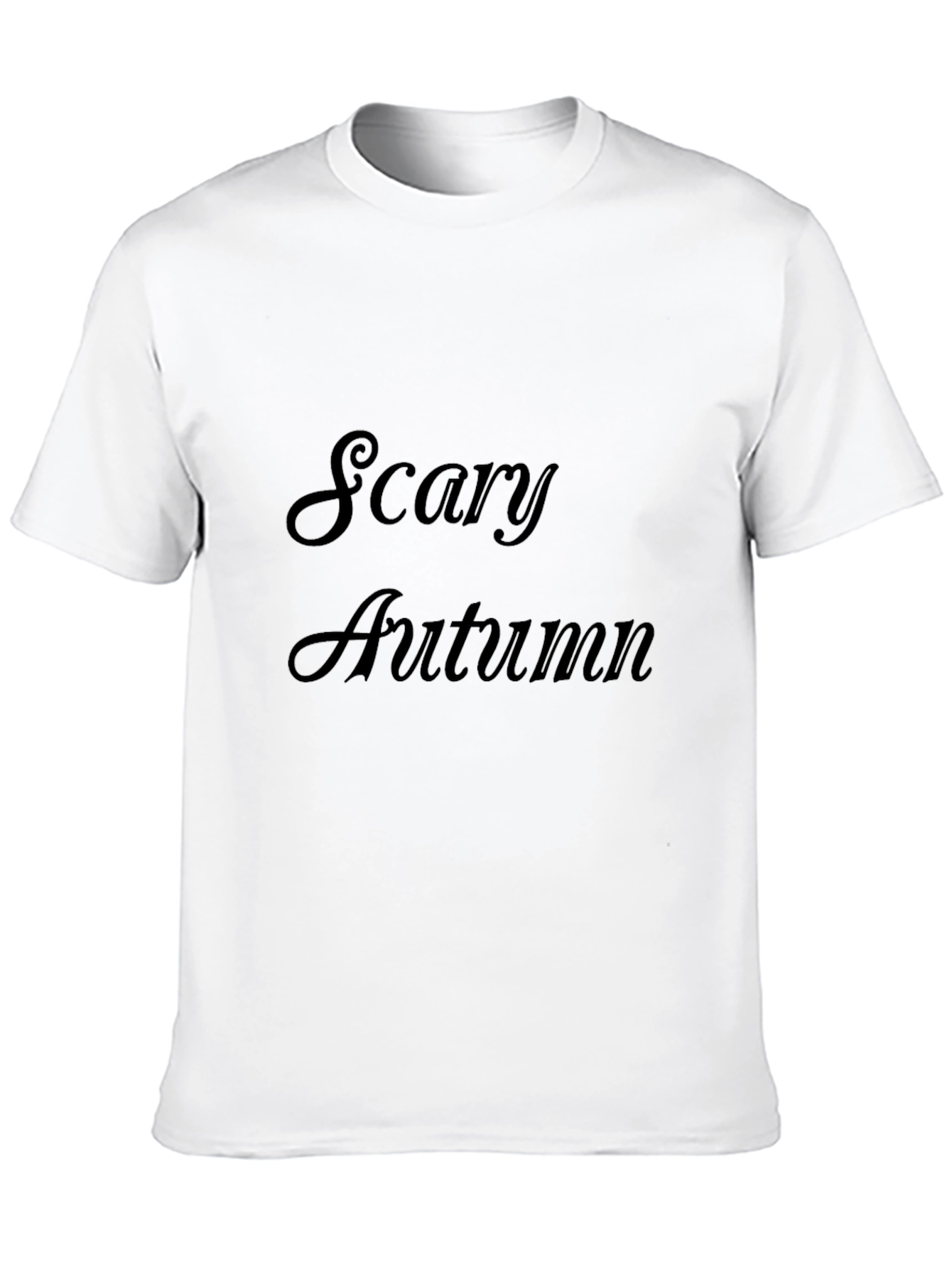 Camiseta Negra de Otoño Escalofriante