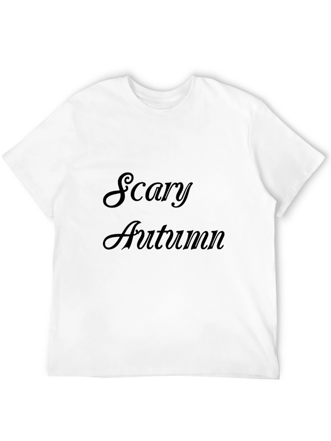 Camiseta Negra de Otoño Escalofriante