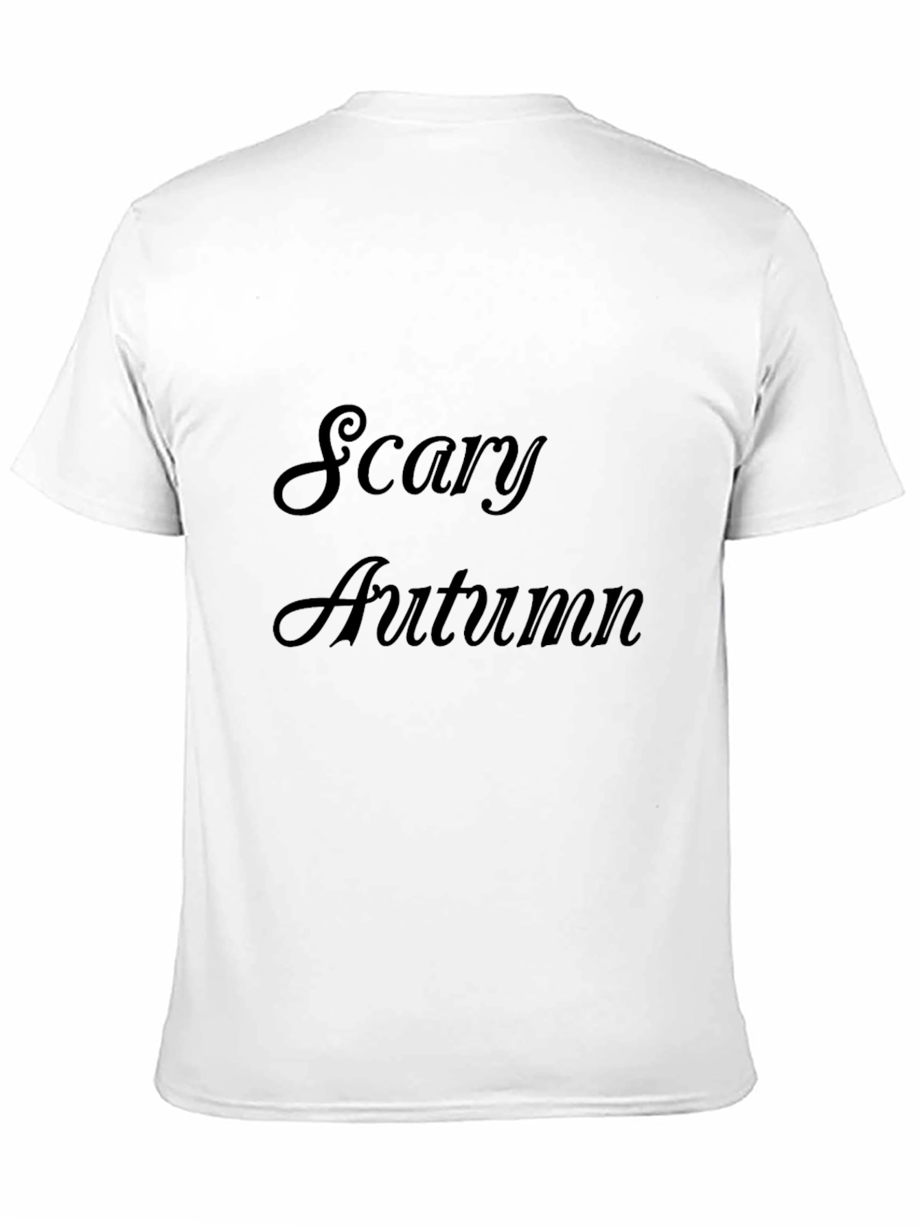 Camiseta Negra de Otoño Escalofriante