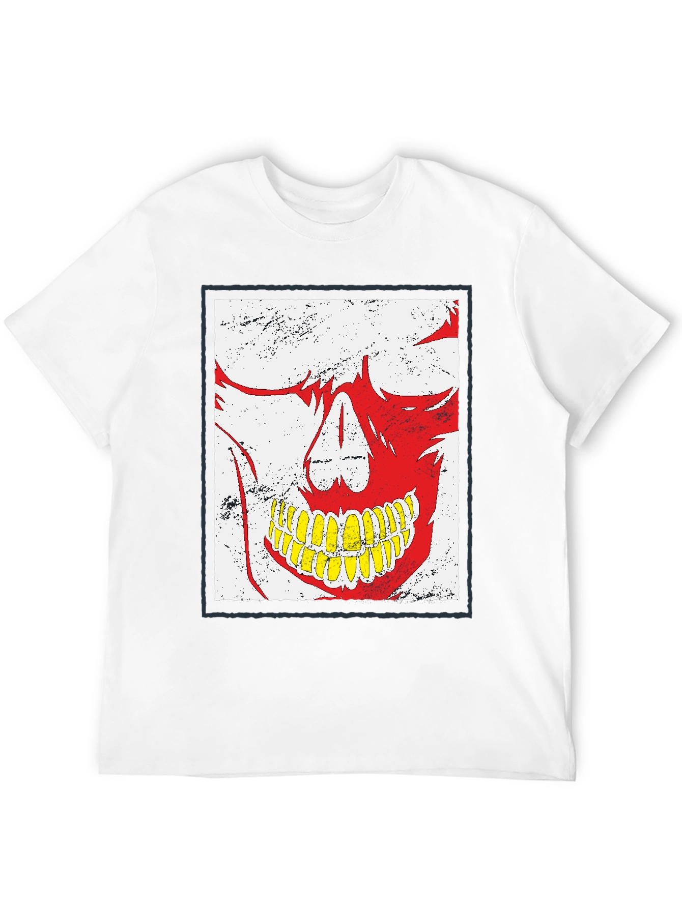 Camiseta Negra con Diseño de Calavera Distintivo