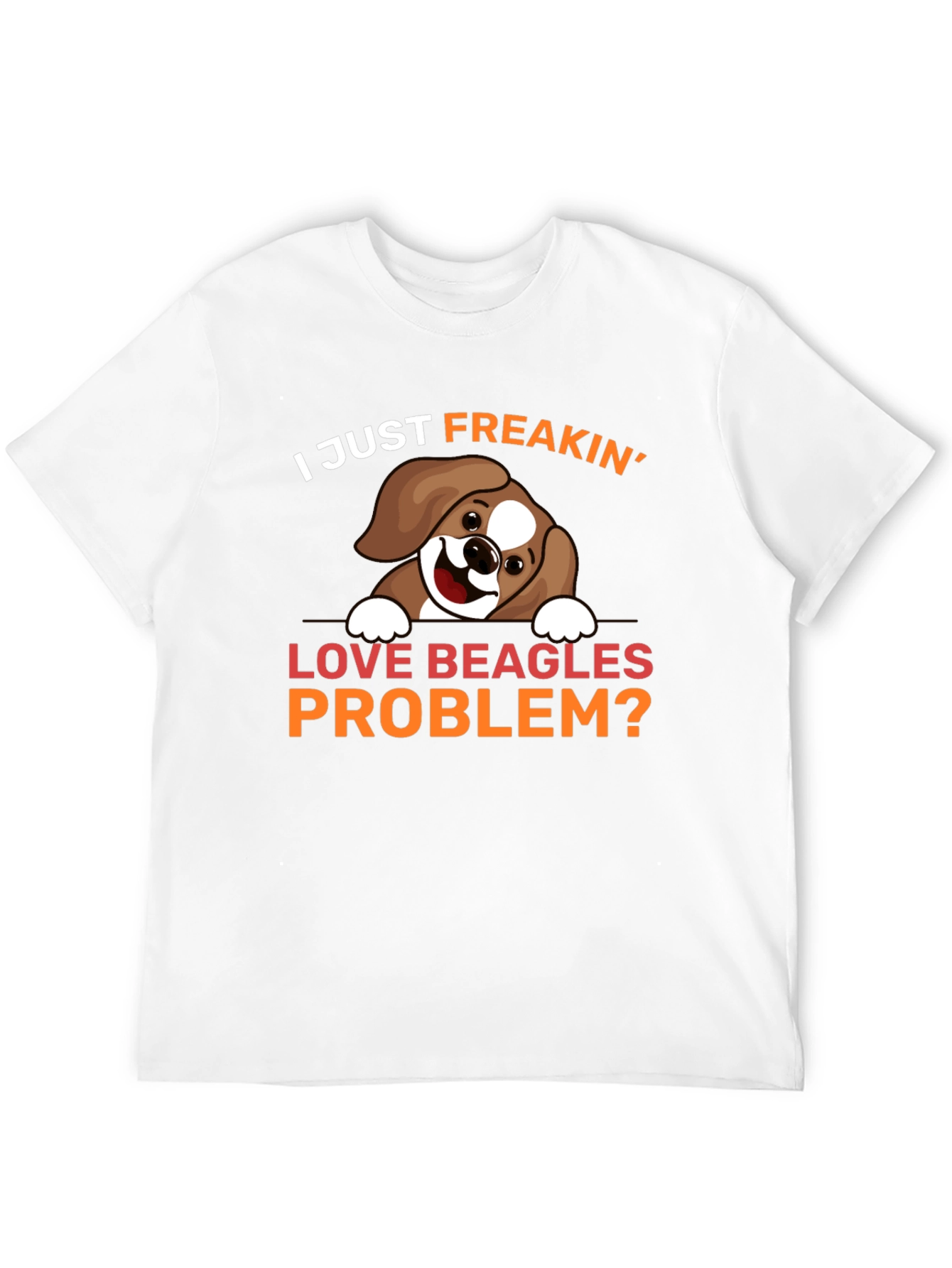 Camiseta Negra Amo Beagles ¿Algún Problema?