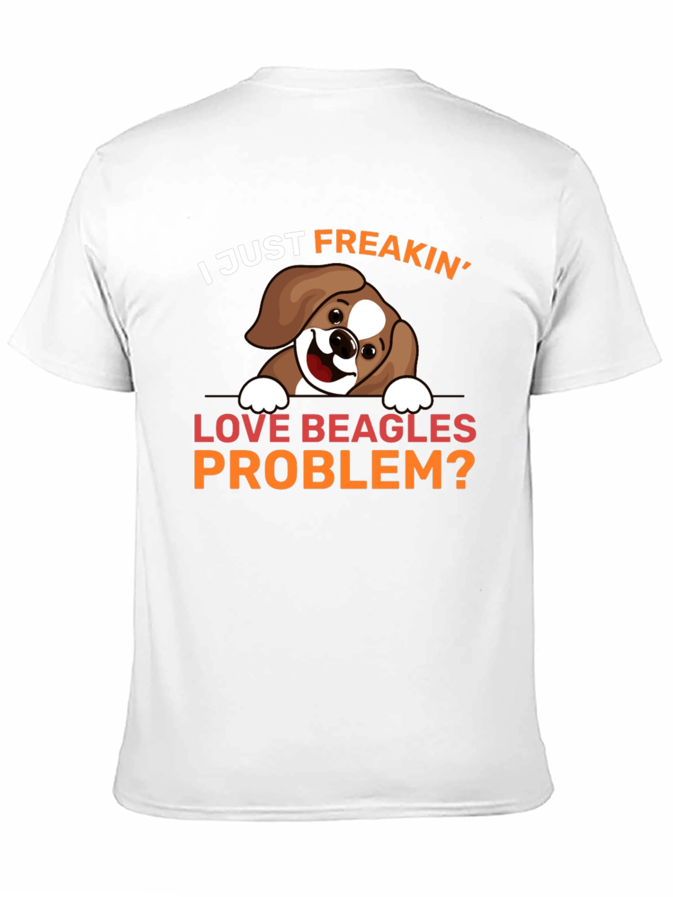 Camiseta Negra Amo Beagles ¿Algún Problema?