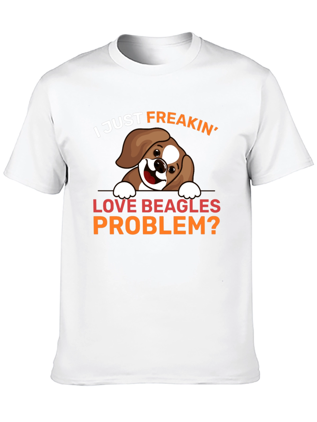 Camiseta Negra Amo Beagles ¿Algún Problema?