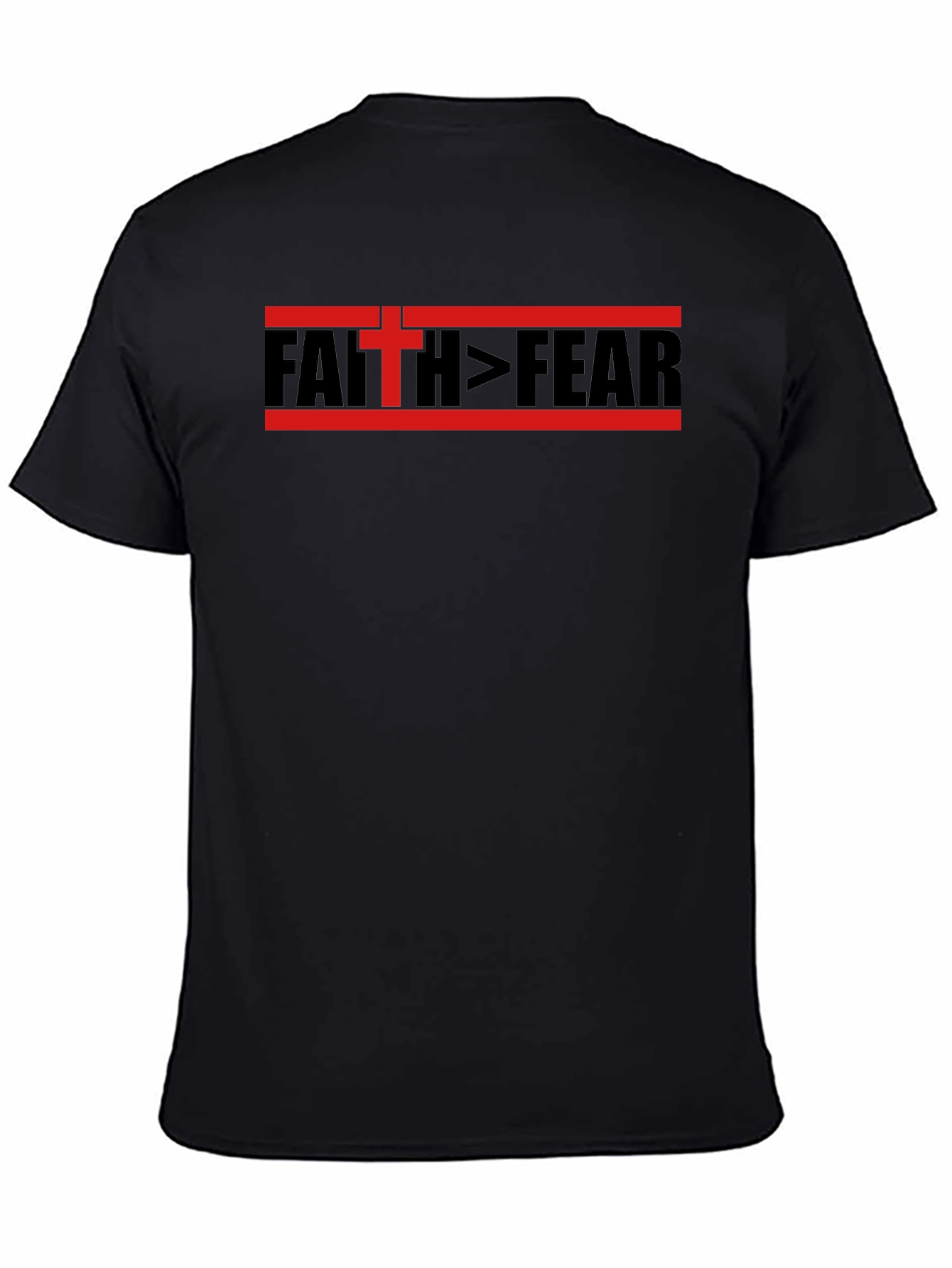 Camiseta Fe > Miedo - Diseño Religioso
