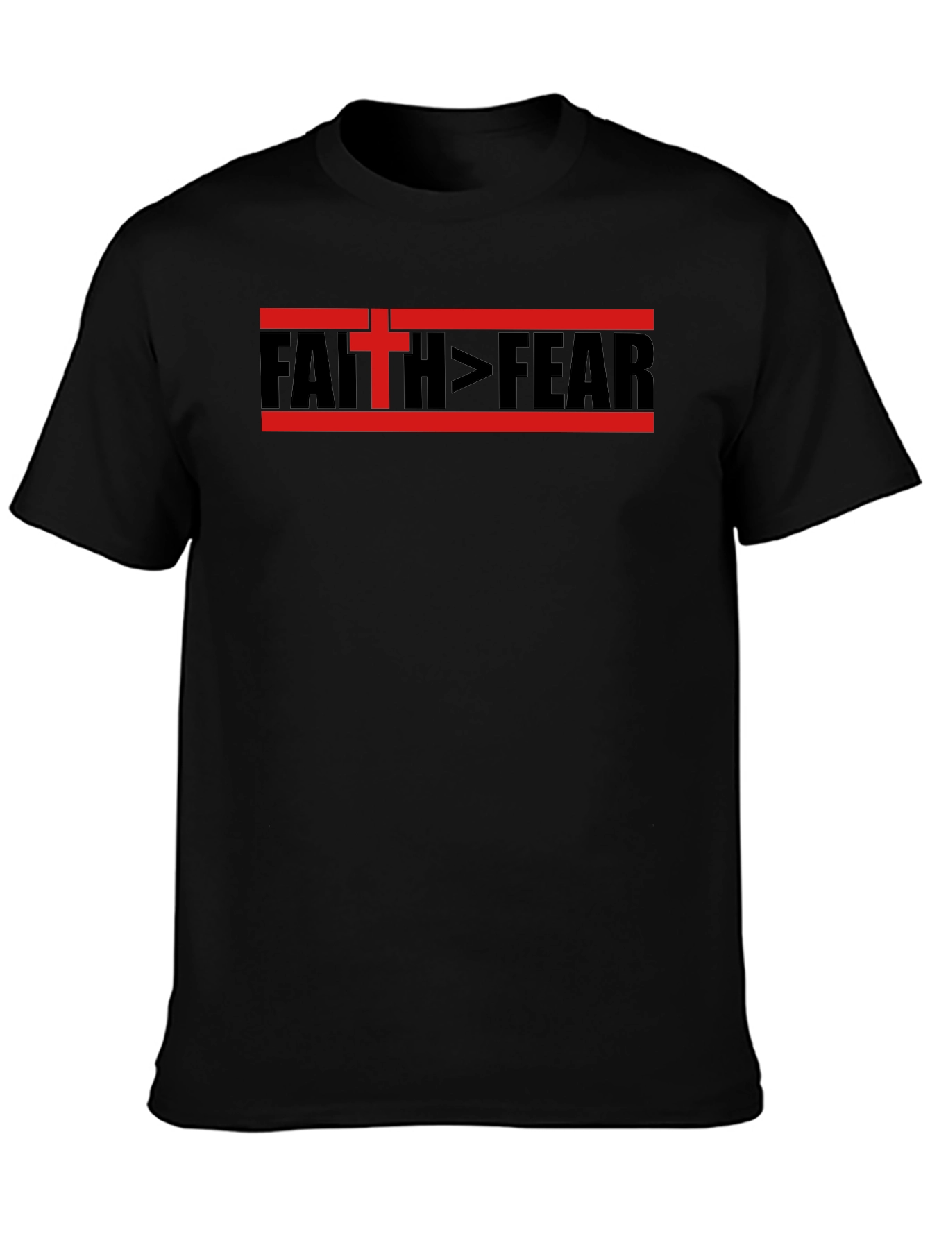 Camiseta Fe > Miedo - Diseño Religioso