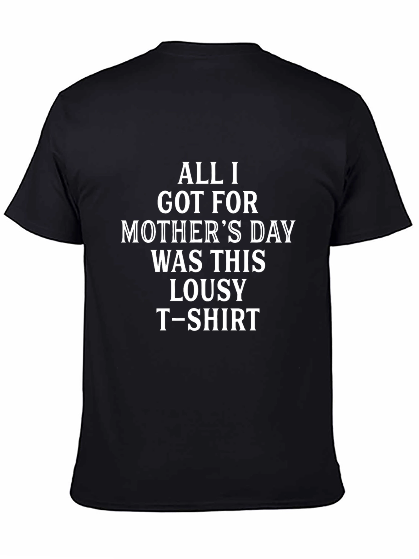 Camiseta Negra Día de la Madre con Texto Divertido