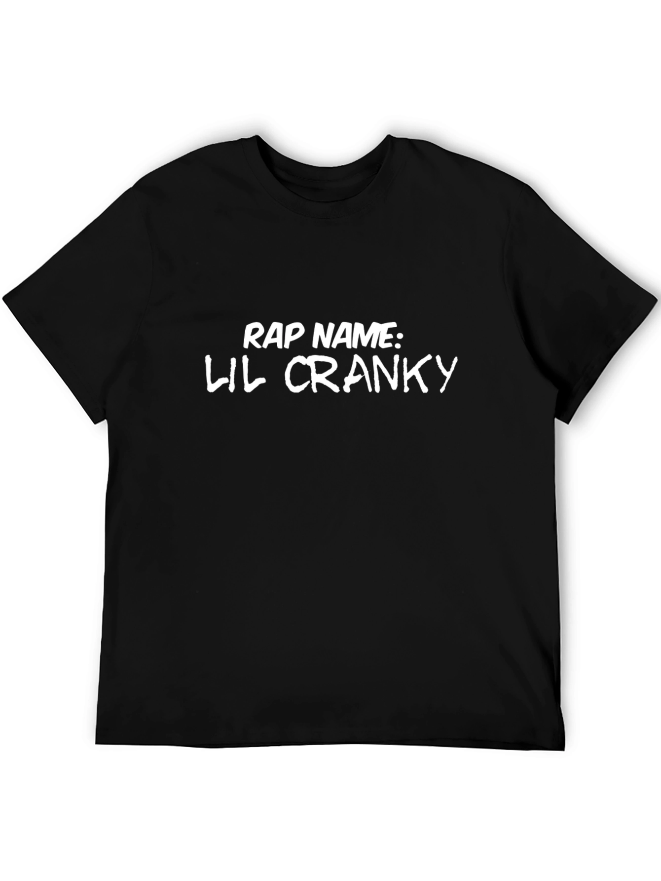 Camiseta Negra: Rap Name Lil Cranky