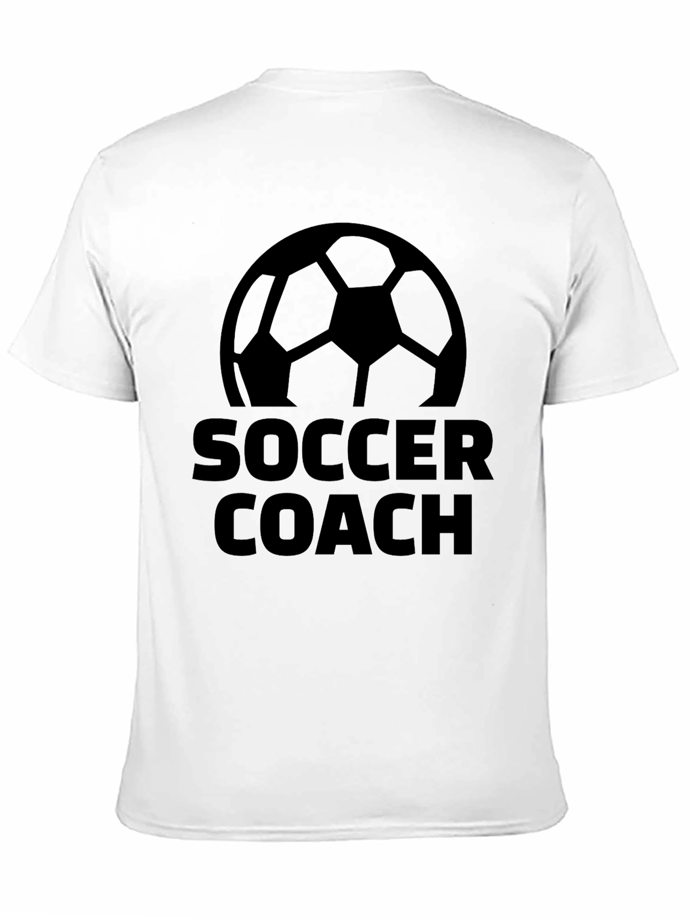 Camiseta Negra Entrenador de Fútbol