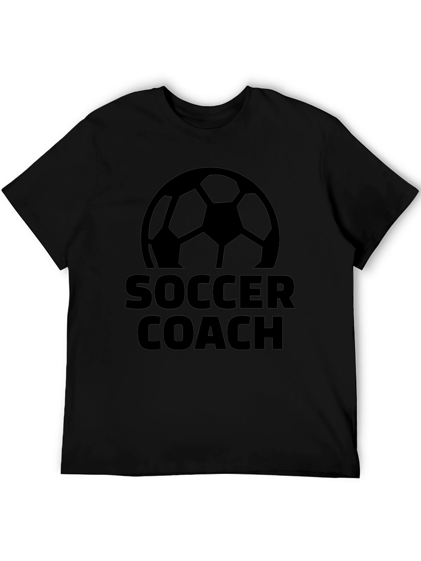 Camiseta Negra Entrenador de Fútbol