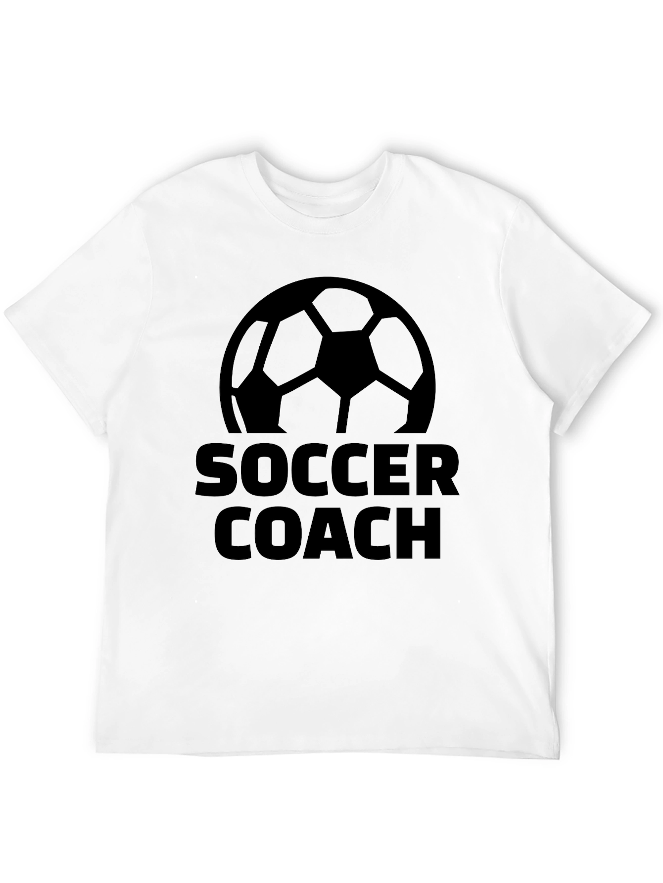 Camiseta Negra Entrenador de Fútbol