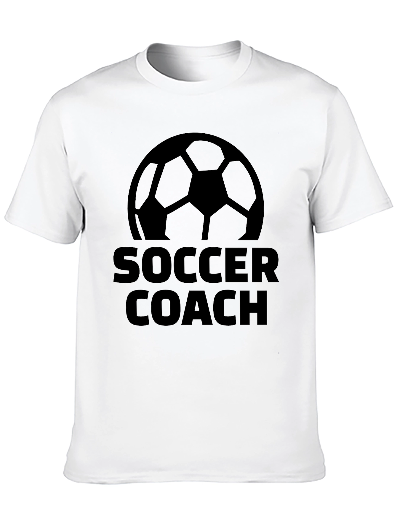 Camiseta Negra Entrenador de Fútbol