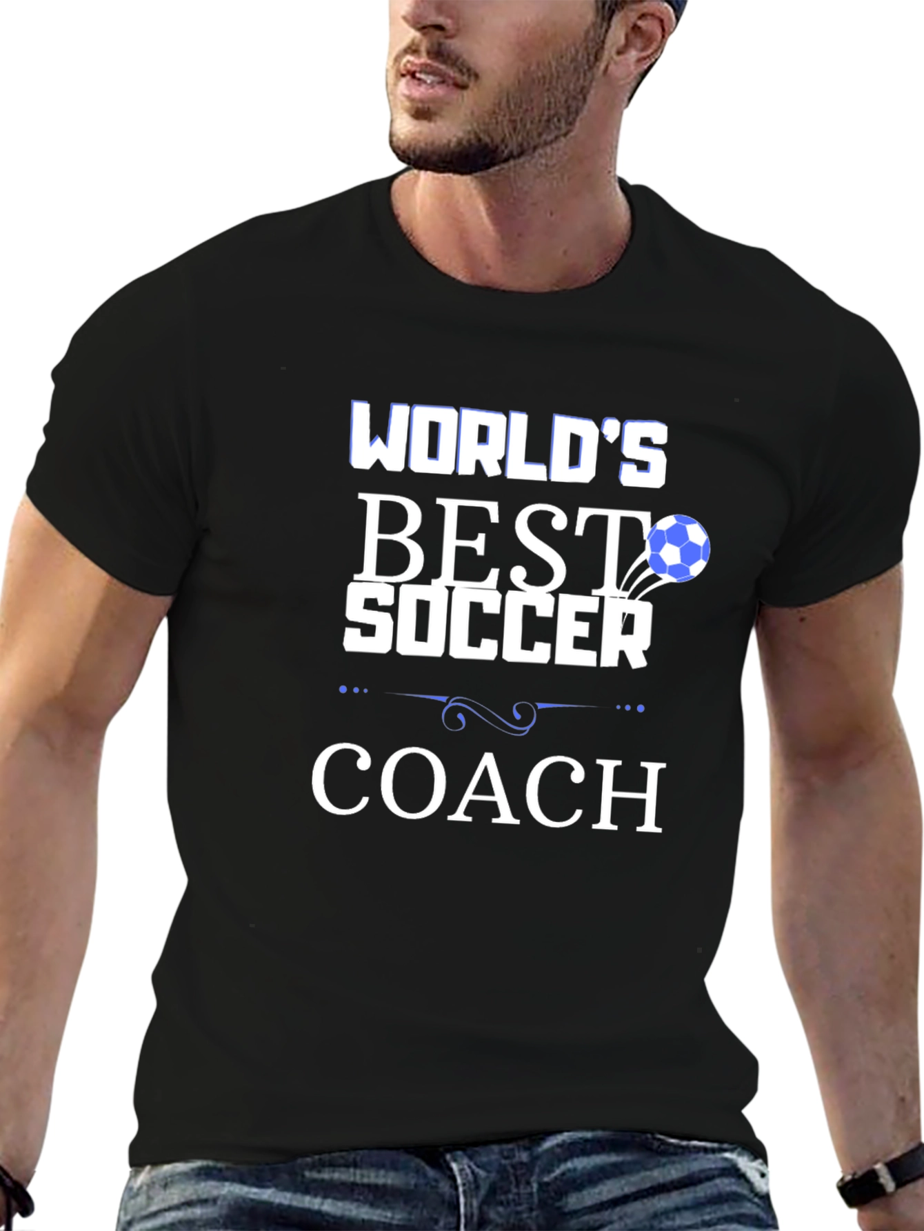 Camiseta Negra El Mejor Entrenador del Mundo