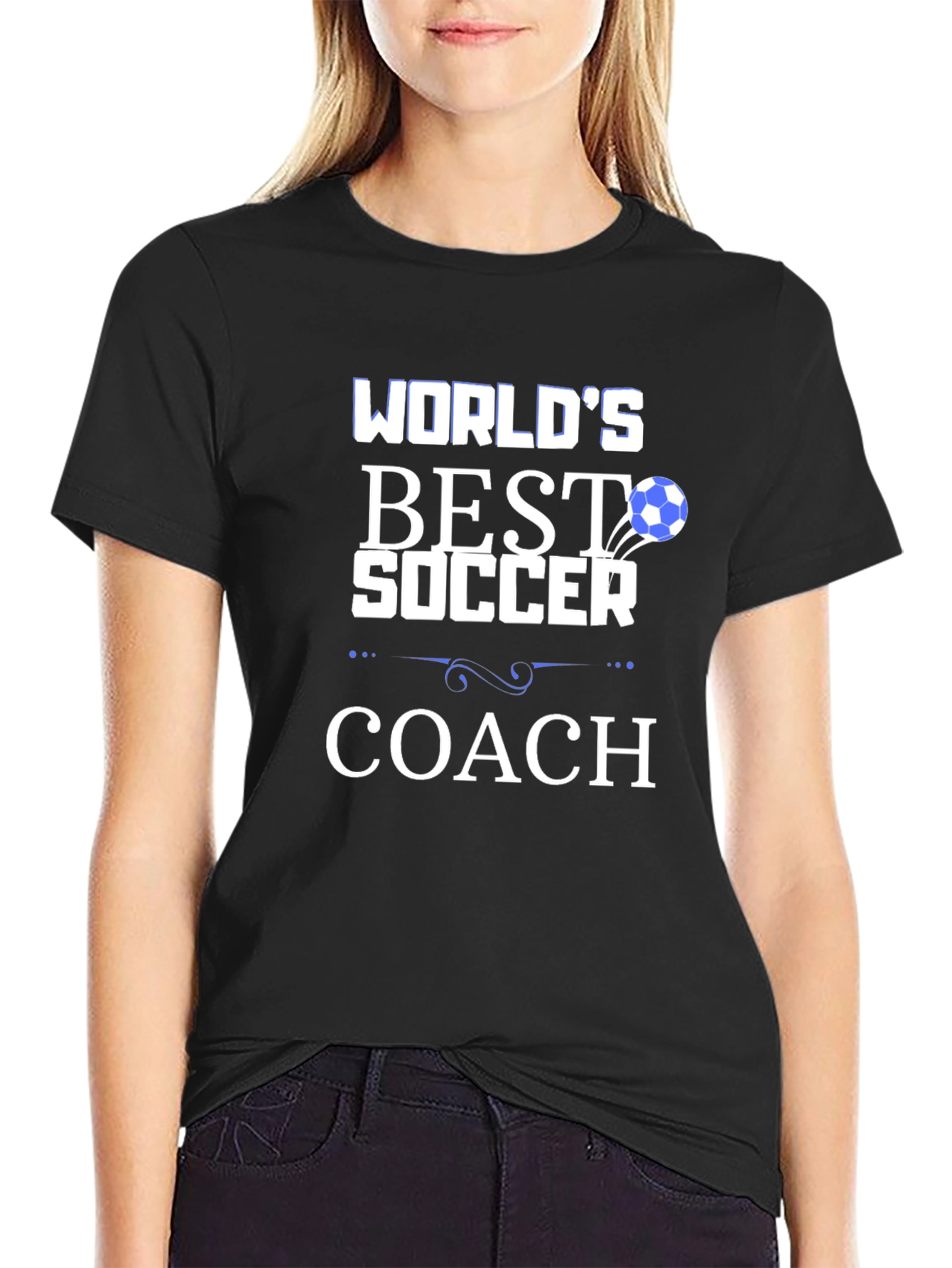 Camiseta Negra El Mejor Entrenador del Mundo