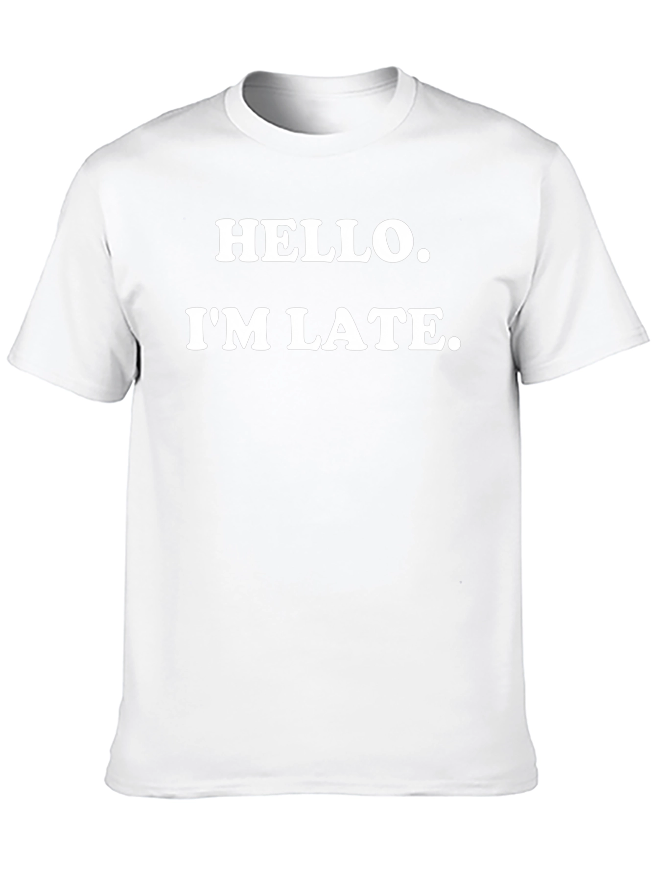 Camiseta Negra: Hola Llego Tarde - Divertida y Casual