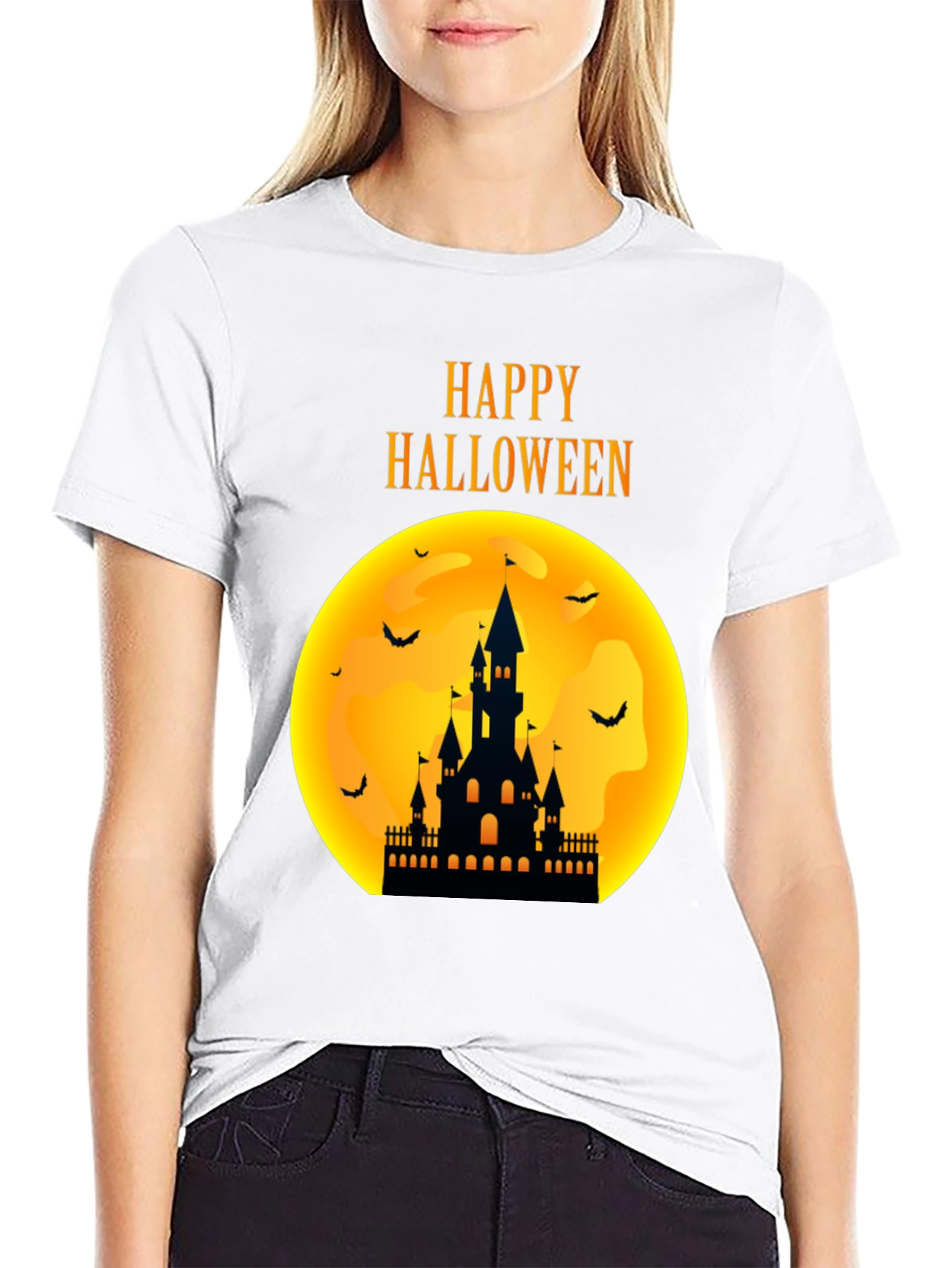 Camiseta Halloween Castillo Noche de Brujas