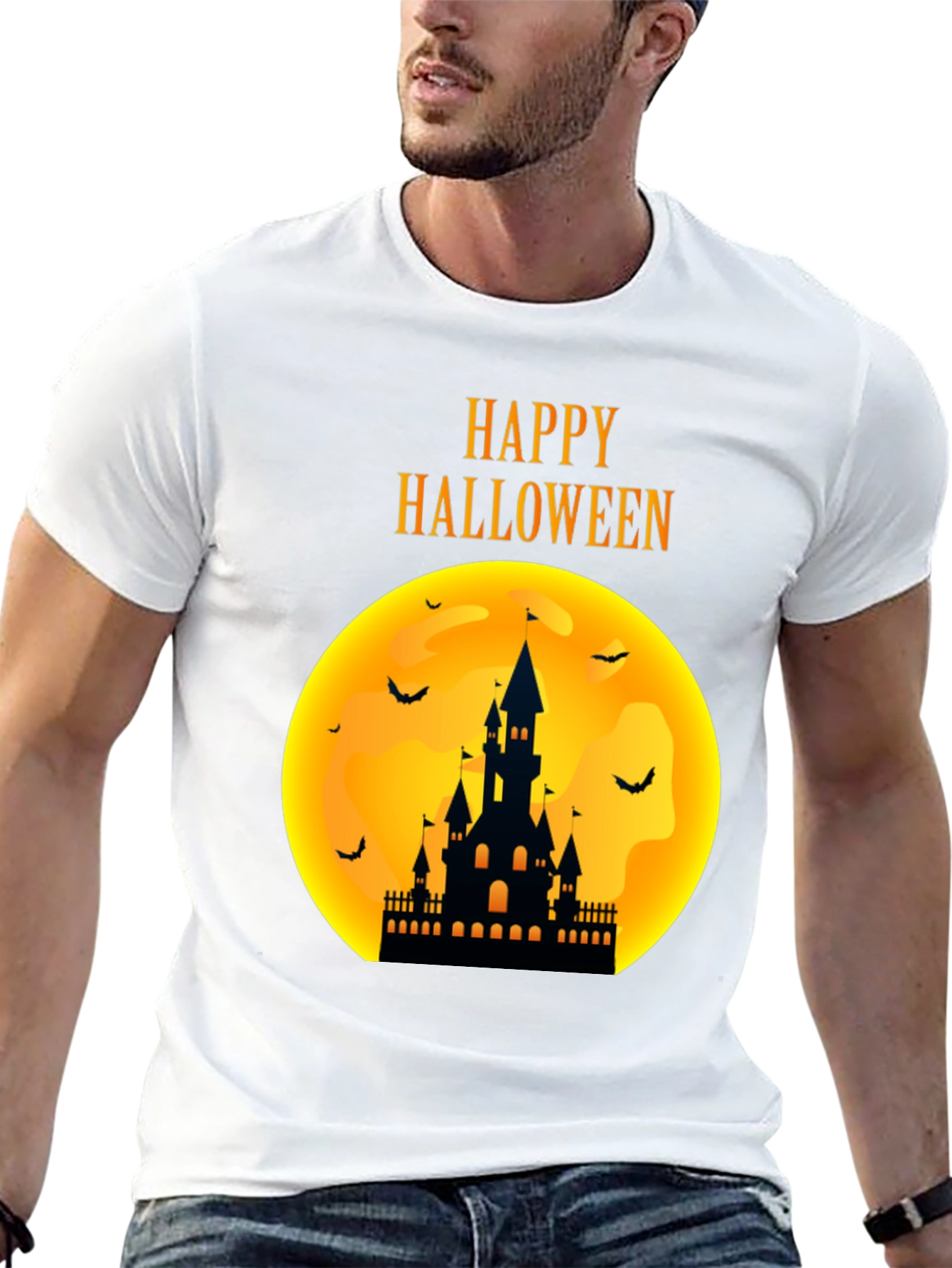Camiseta Halloween Castillo Noche de Brujas