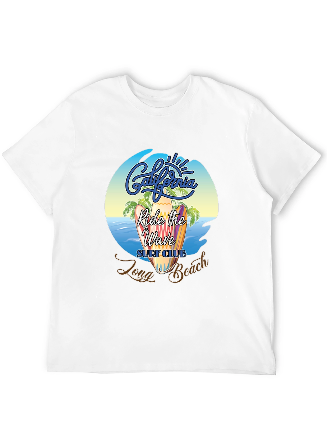 Camiseta Negra Surf Club California