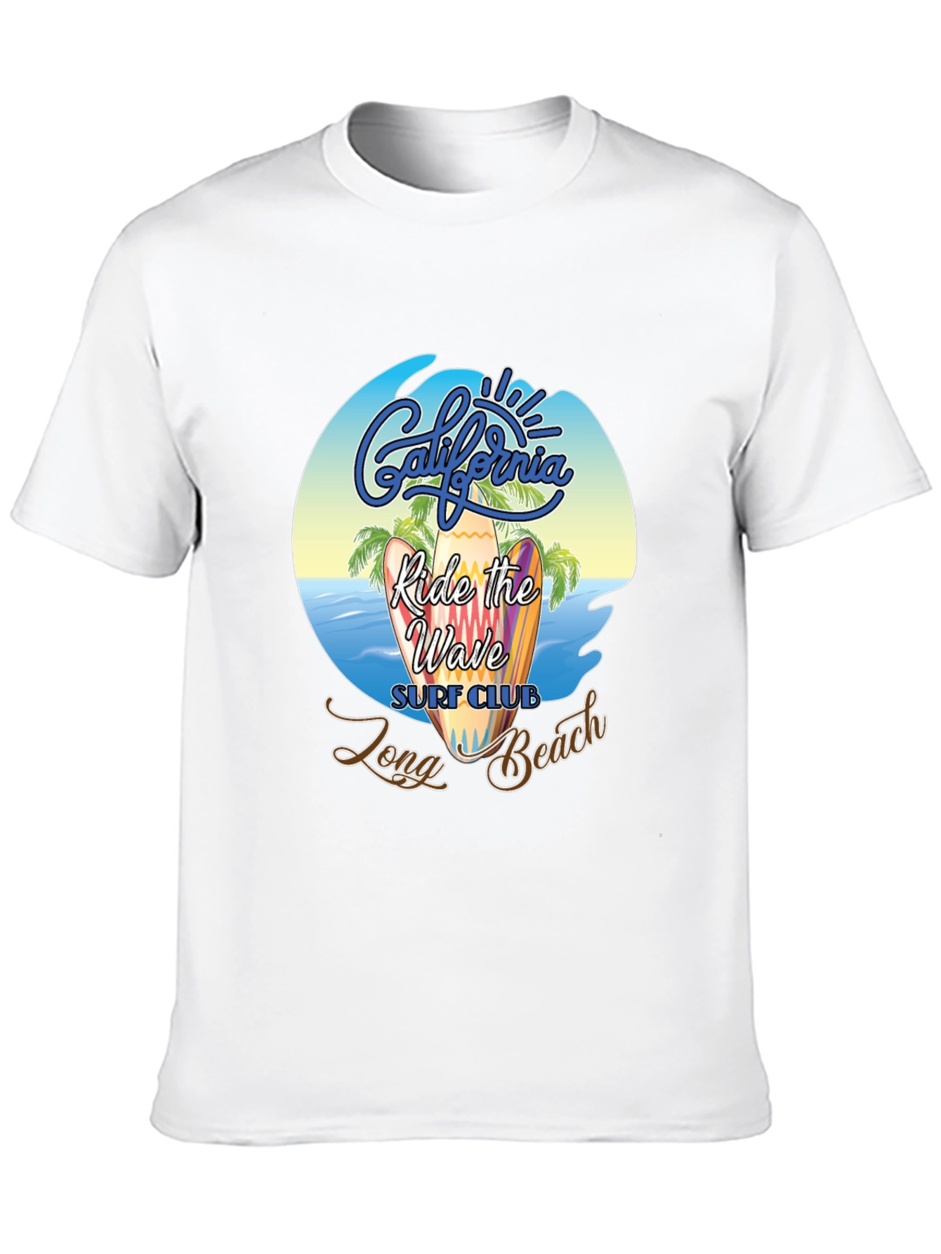 Camiseta Negra Surf Club California