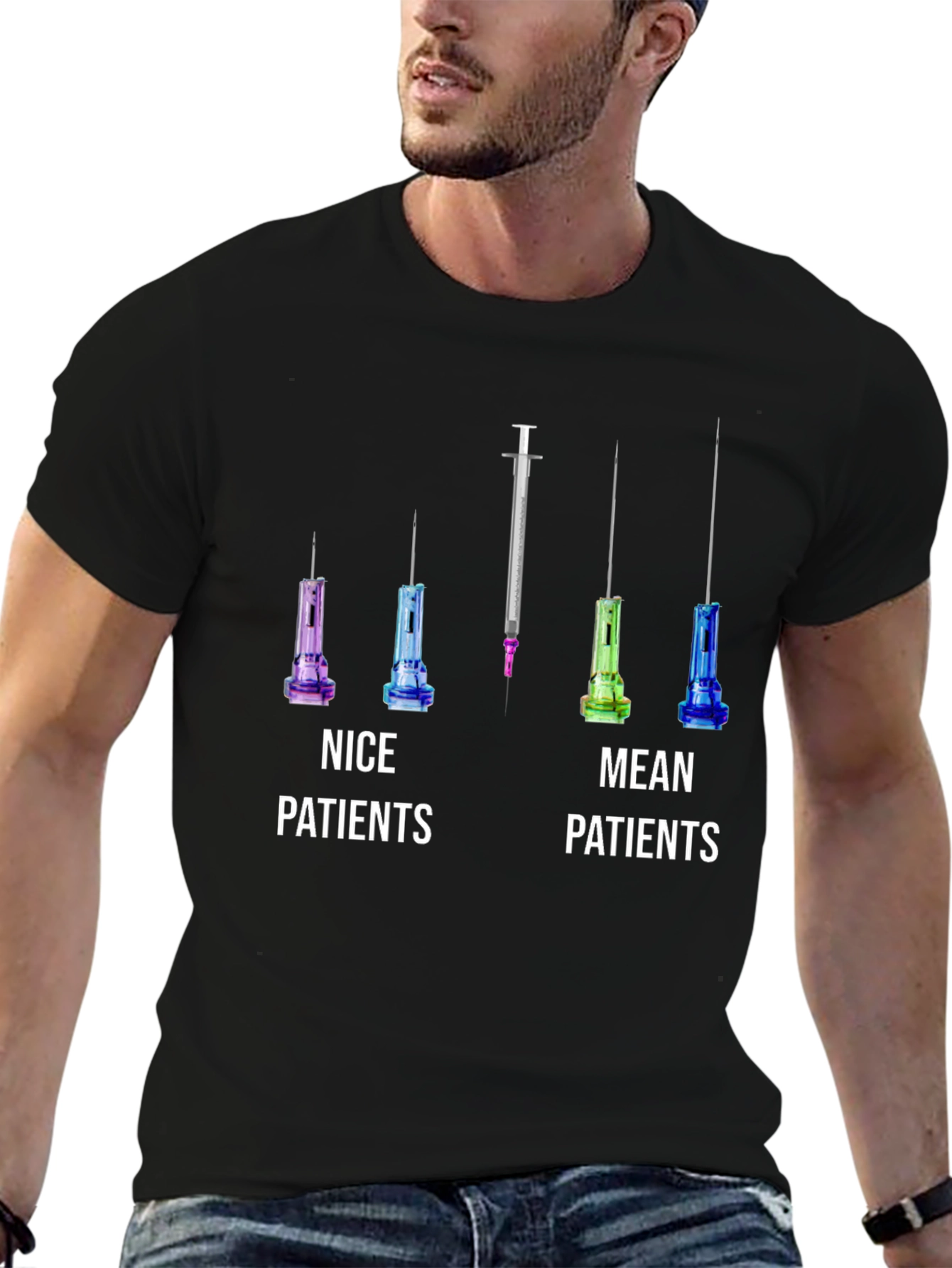 Camiseta Pacientes Nice vs. Mean