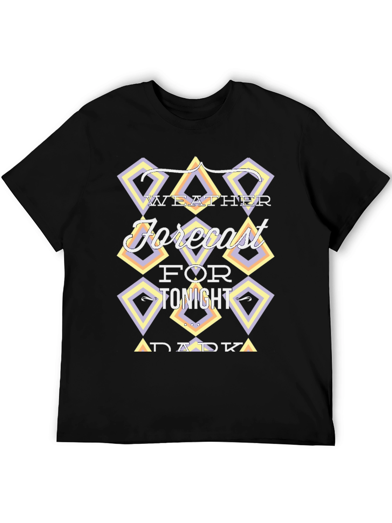 Camiseta Negra Weather Forecast
