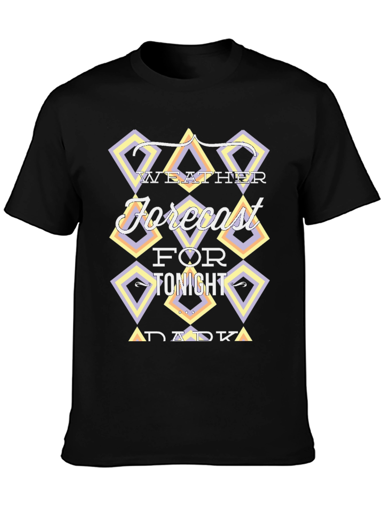 Camiseta Negra Weather Forecast
