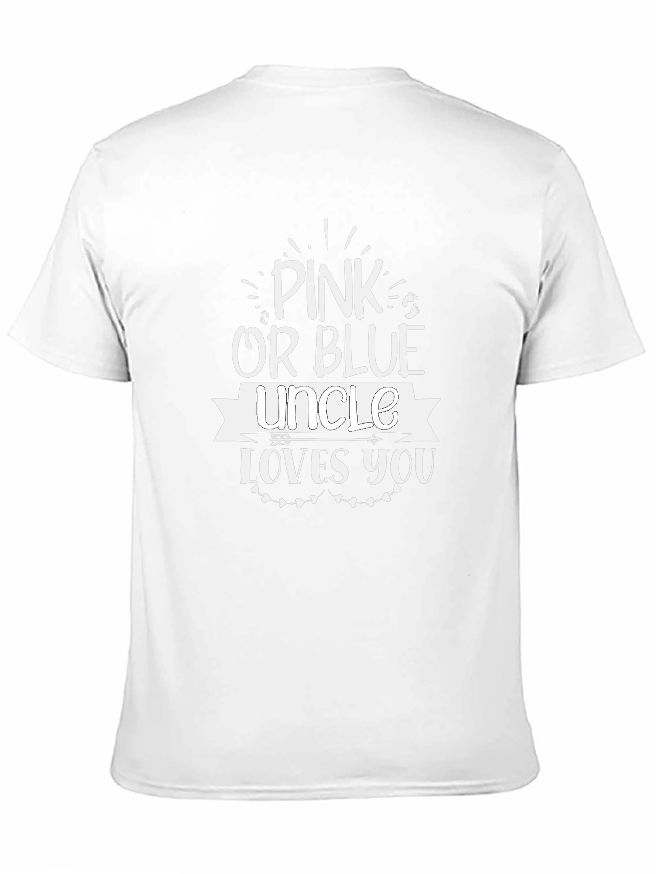 Camiseta Unisex Pink or Blue Uncle Loves You