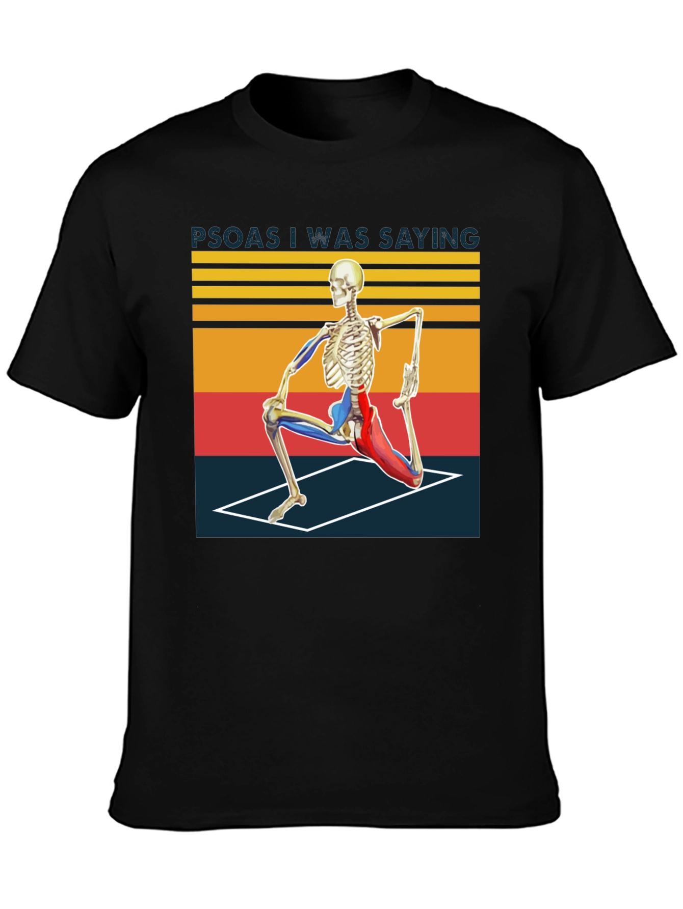 Camiseta Yoga Esqueleto Divertida