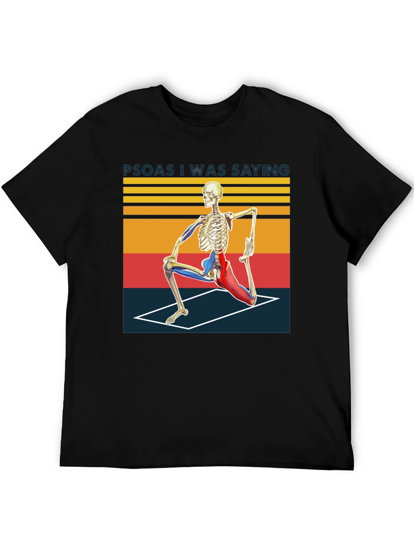 Camiseta Yoga Esqueleto Divertida