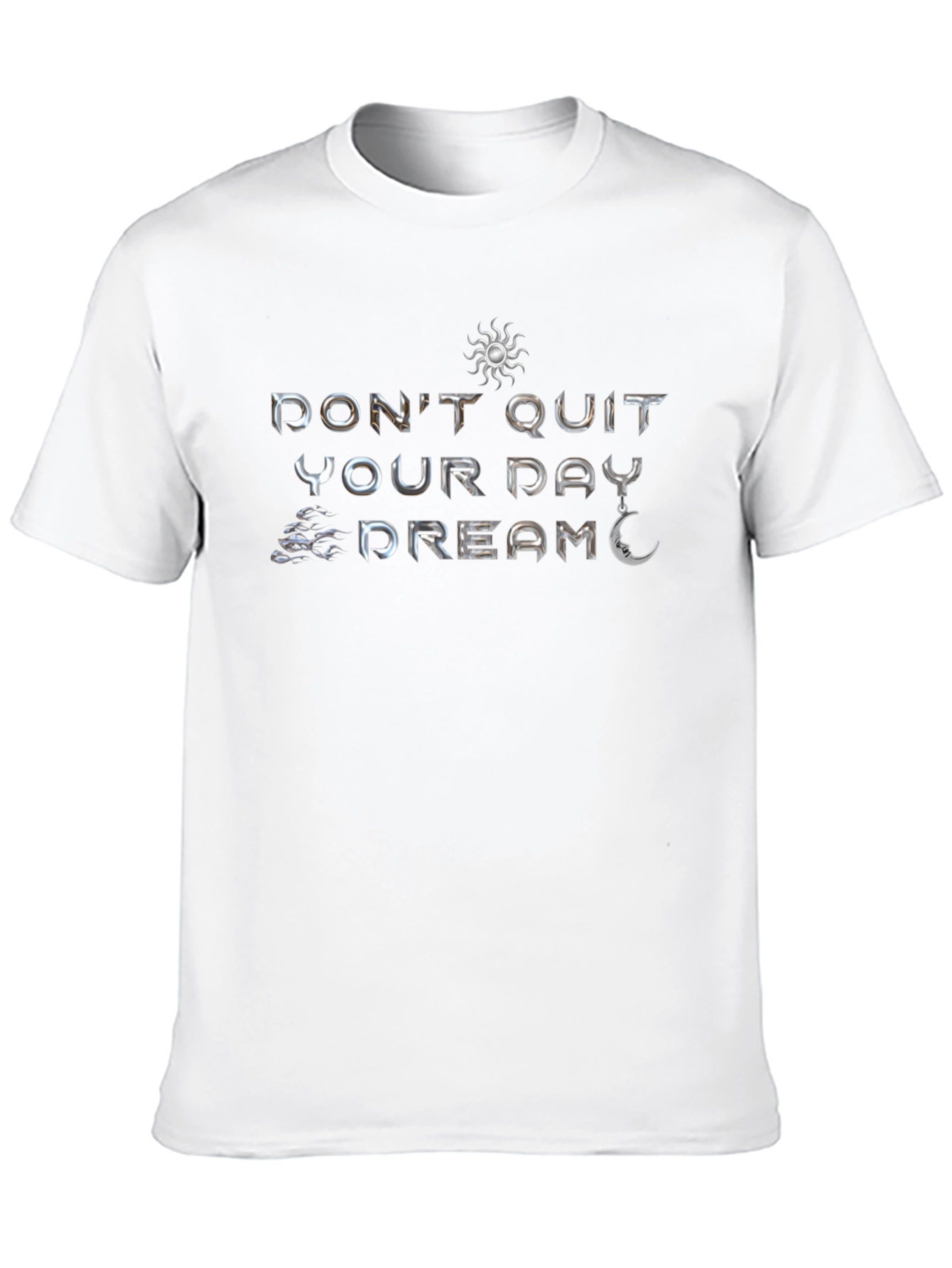Camiseta Negra Motivacional: No Renuncies a Tu Sueño