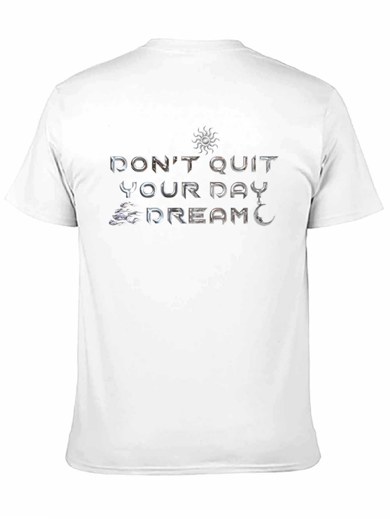 Camiseta Negra Motivacional: No Renuncies a Tu Sueño