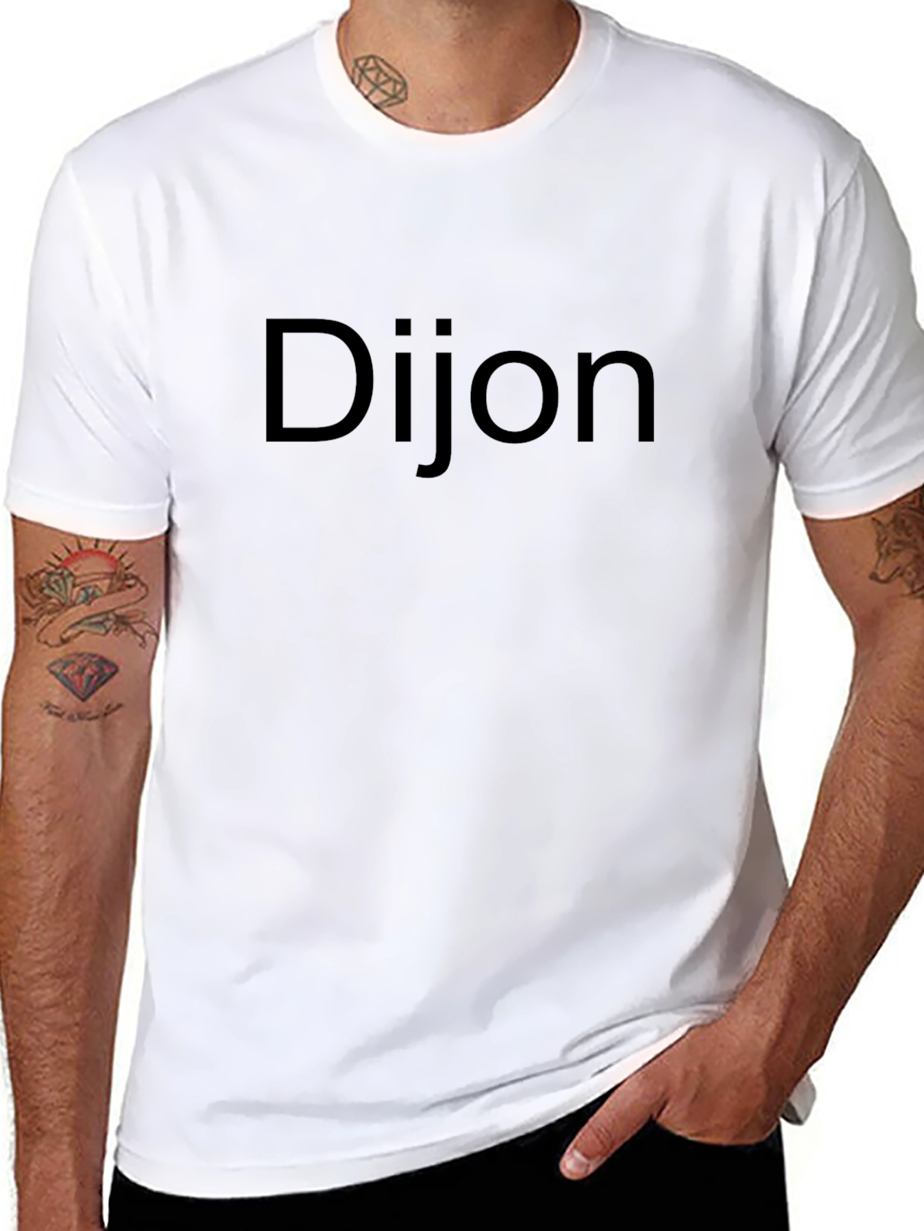Camiseta Negra Dijon para Hombre