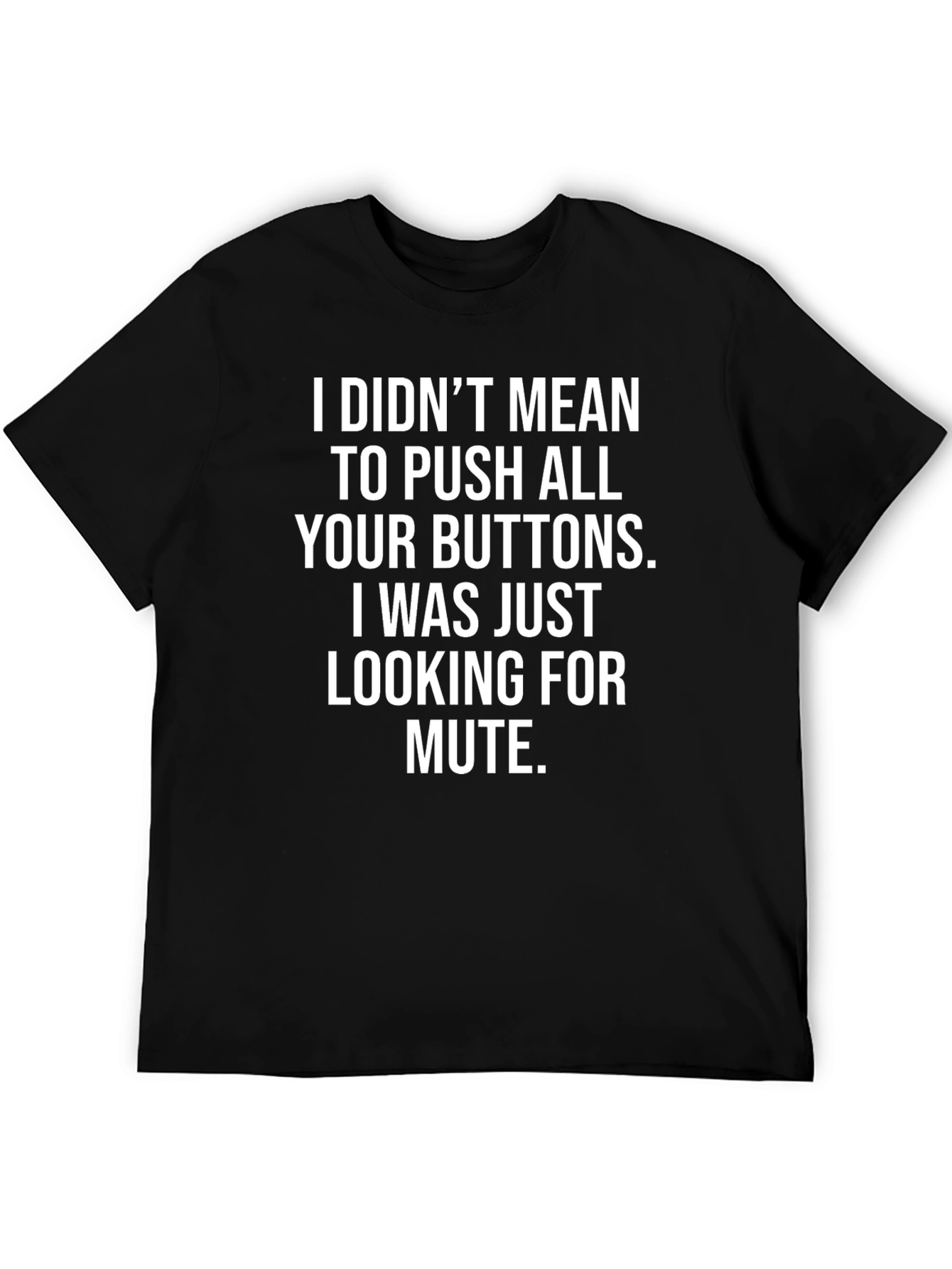 Camiseta Negra con Frase Graciosa